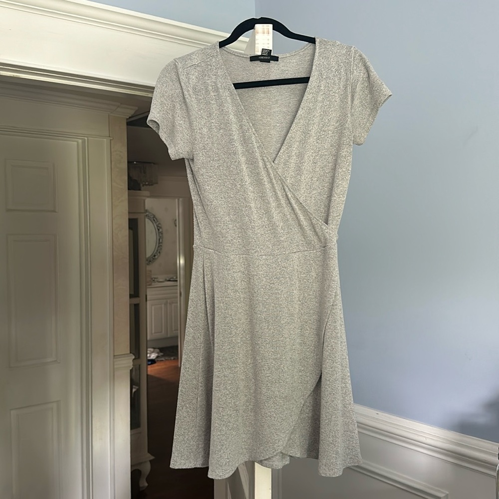 Gray Skater Dress